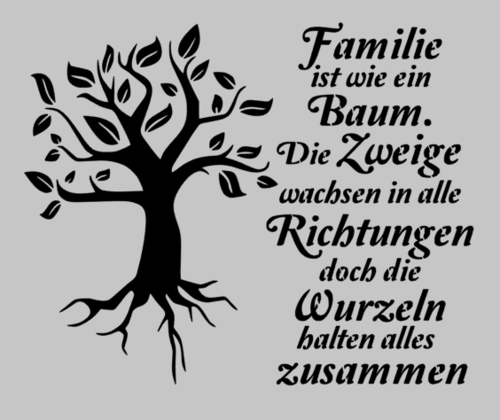 Familie ist wie ein Baum